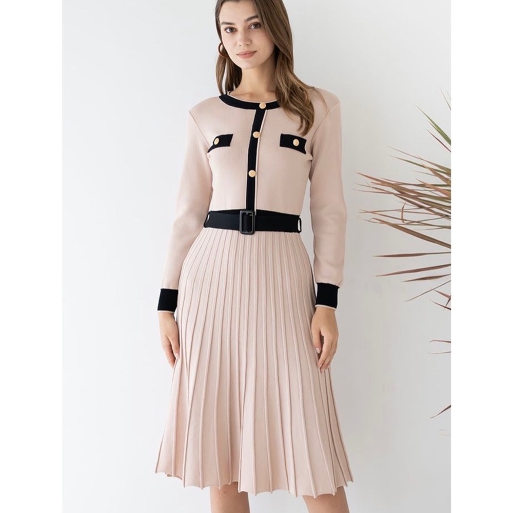 Belted Knit Dress